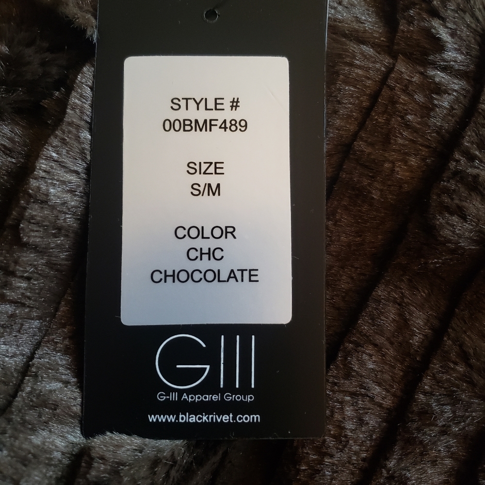 Black Rivet NWT Sz S/M Chocolate Brown Poncho D146 - Picture 7 of 15